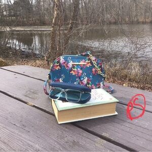 Steve Madden Blue Floral Crossbody Bag
